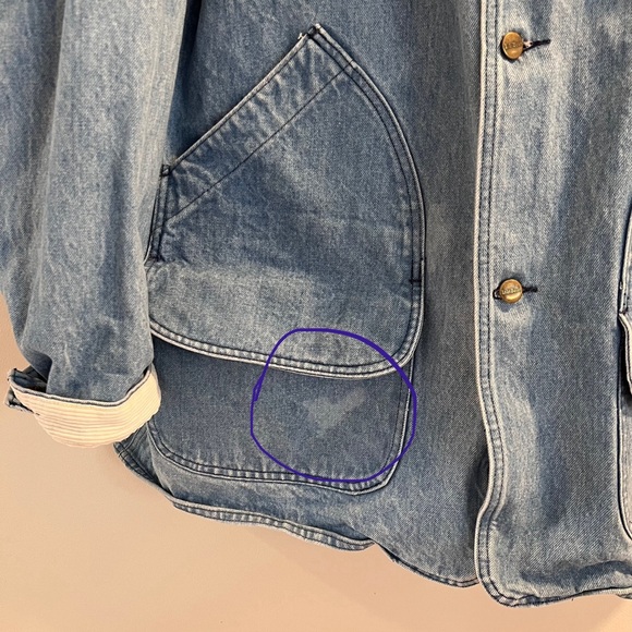 Vtg 80s L.L. Bean Denim Barn Jacket - Picture 8 of 10